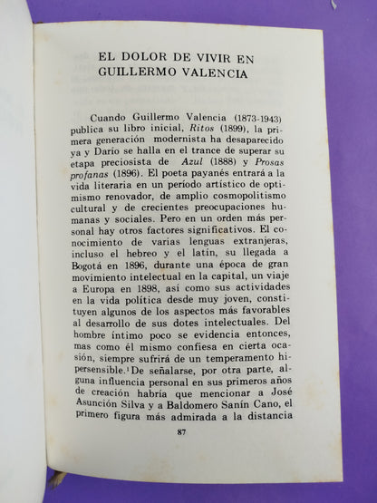 Estudios Edicion en Homenaje a Guillermo Valencia 1873-1873