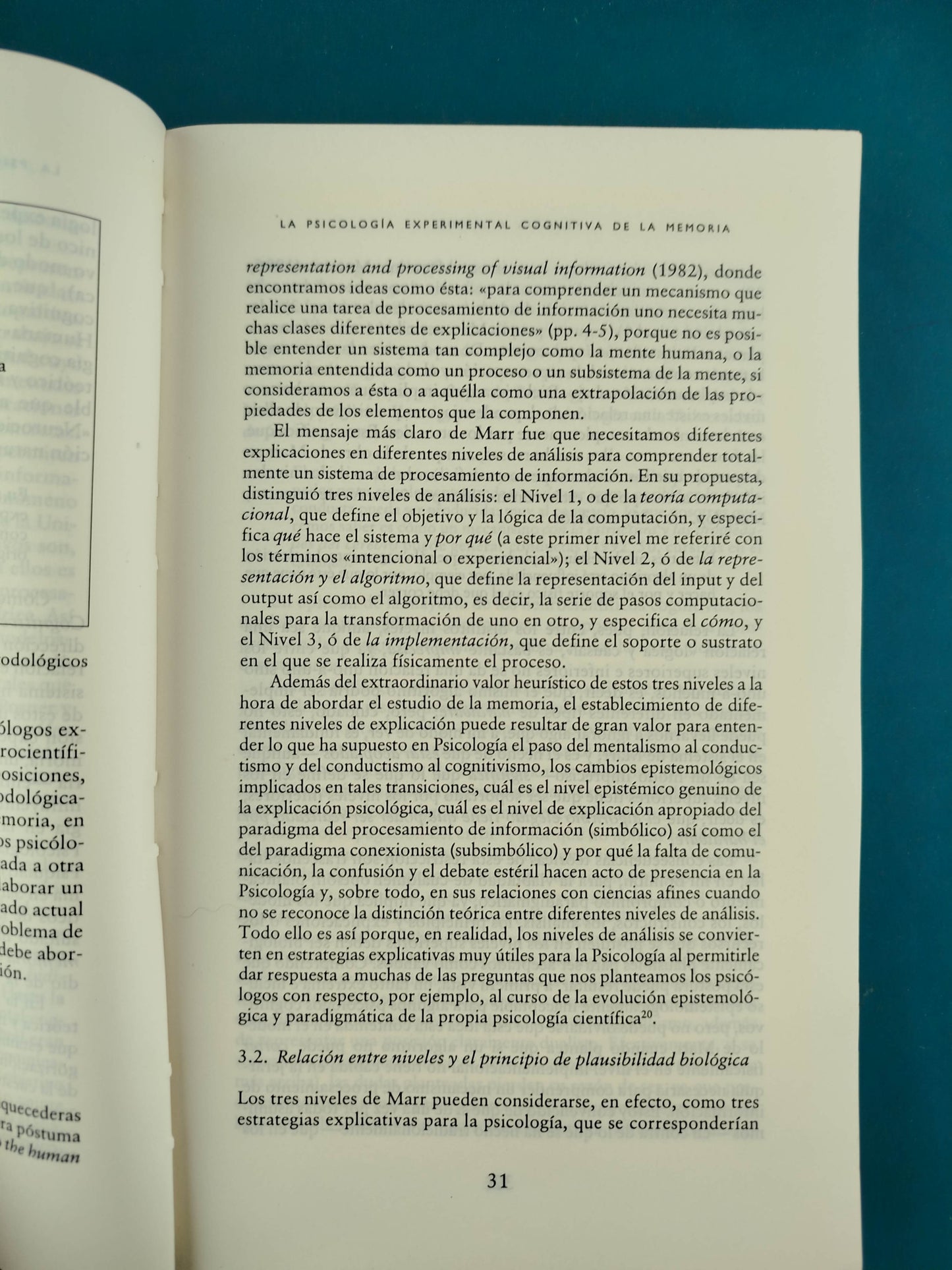 Memoria y Olvido: Perspectivas Evolucionista, Cognitiva y Neurocognitiva