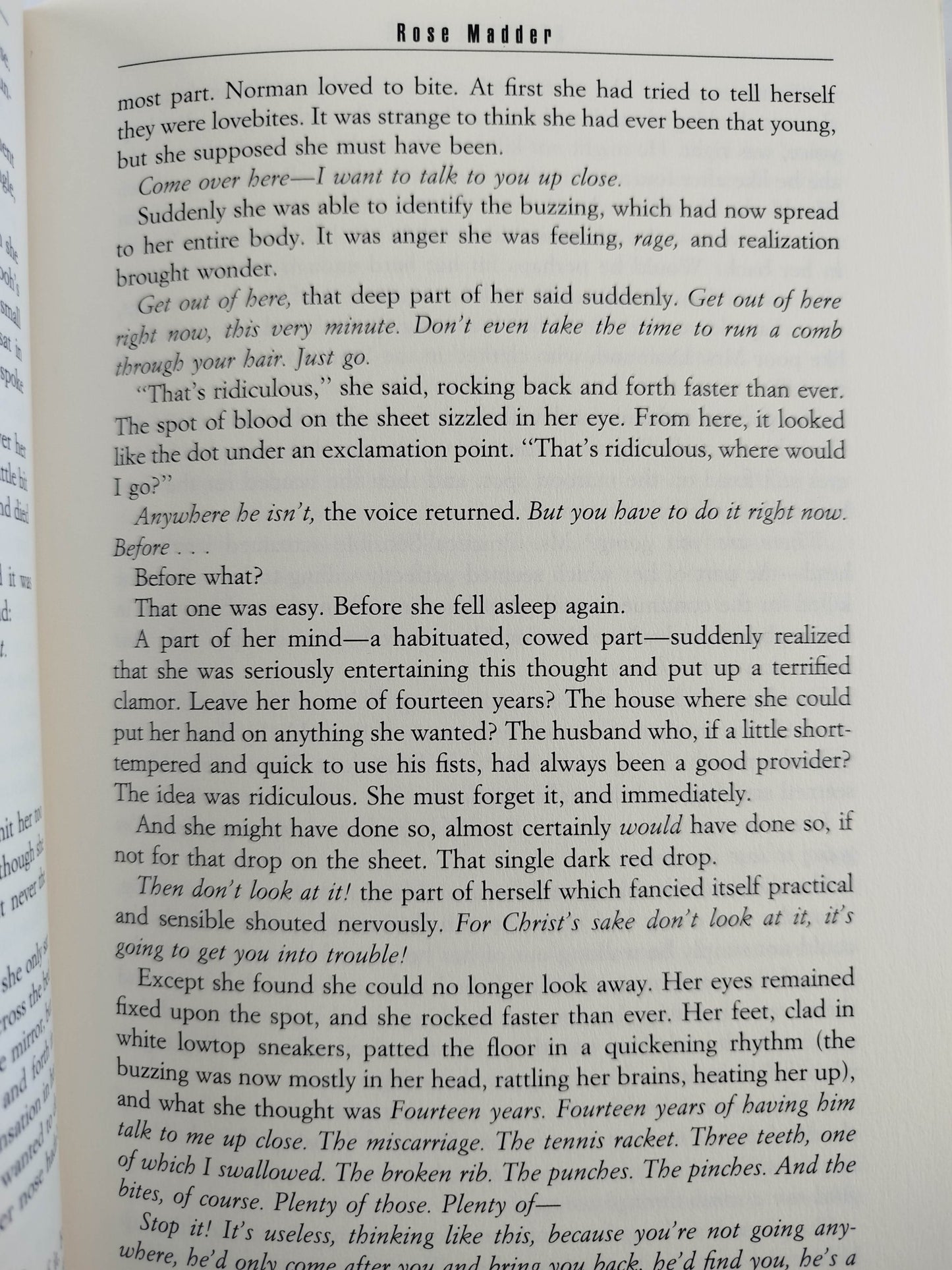 Rose madder by Stephen King