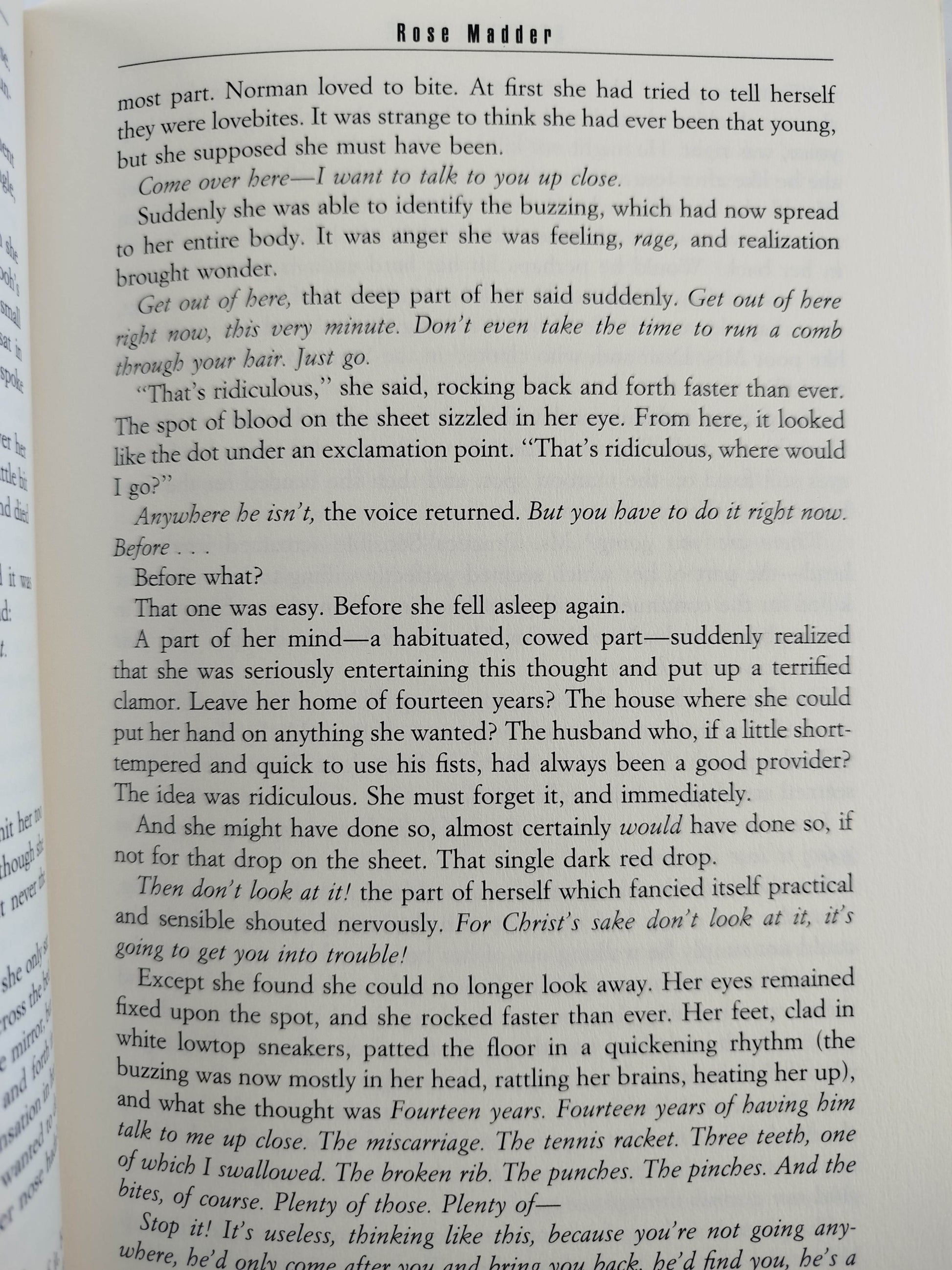 Rose madder by Stephen King
