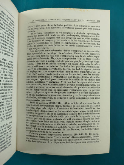 V.I.LENIN obras escondidas en tres tomos
