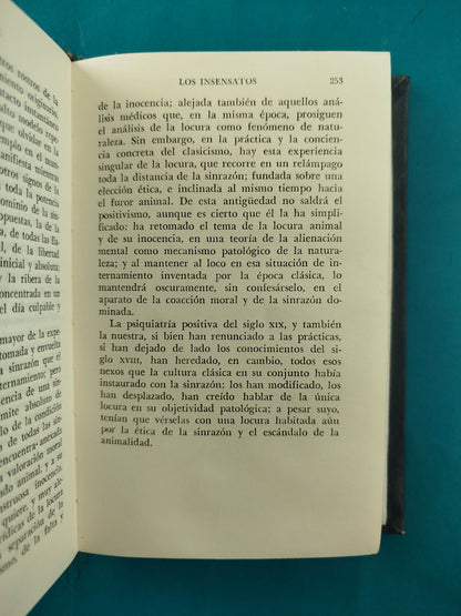 Historia de la locura en la época clásica tomo I