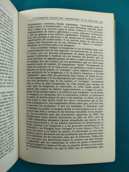 V.I.LENIN obras escondidas en tres tomos