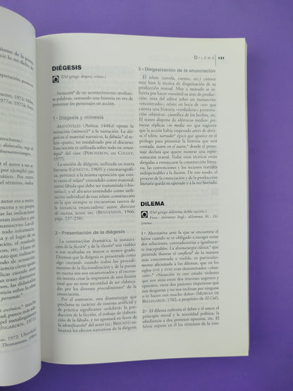 Diccionario del teatro: Dramaturgia, estética, semiología