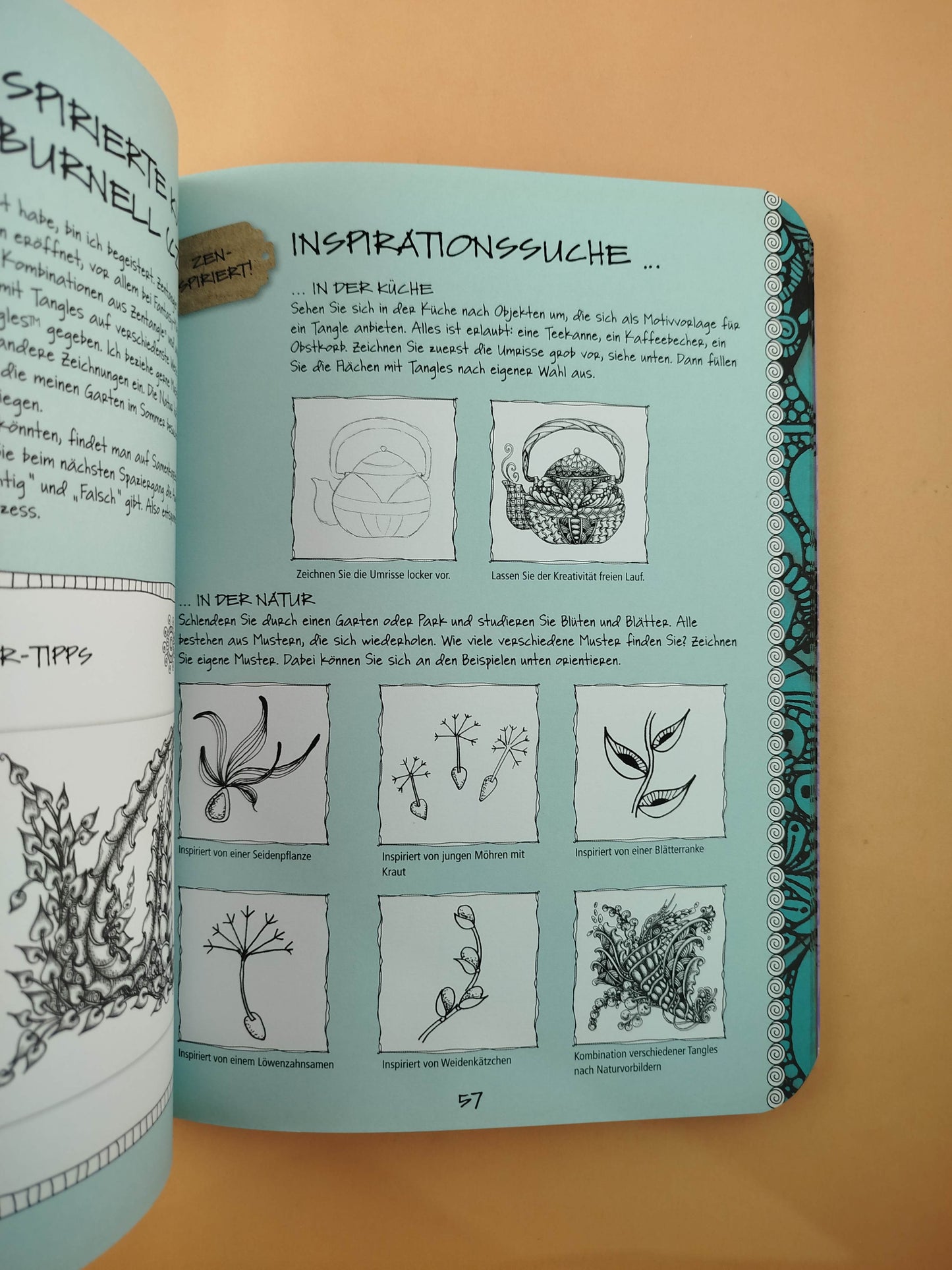 Die Kunst des Zentangle 50 inspirierende Zeichnungen, Entwürfe und Ideen