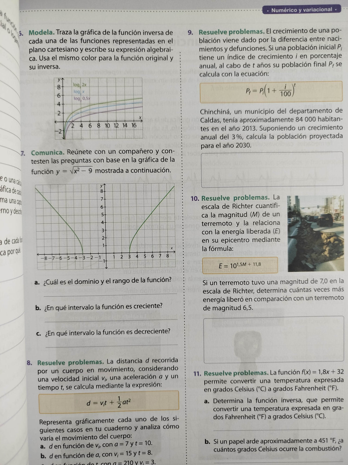 Ideas matemáticas 10 by varios