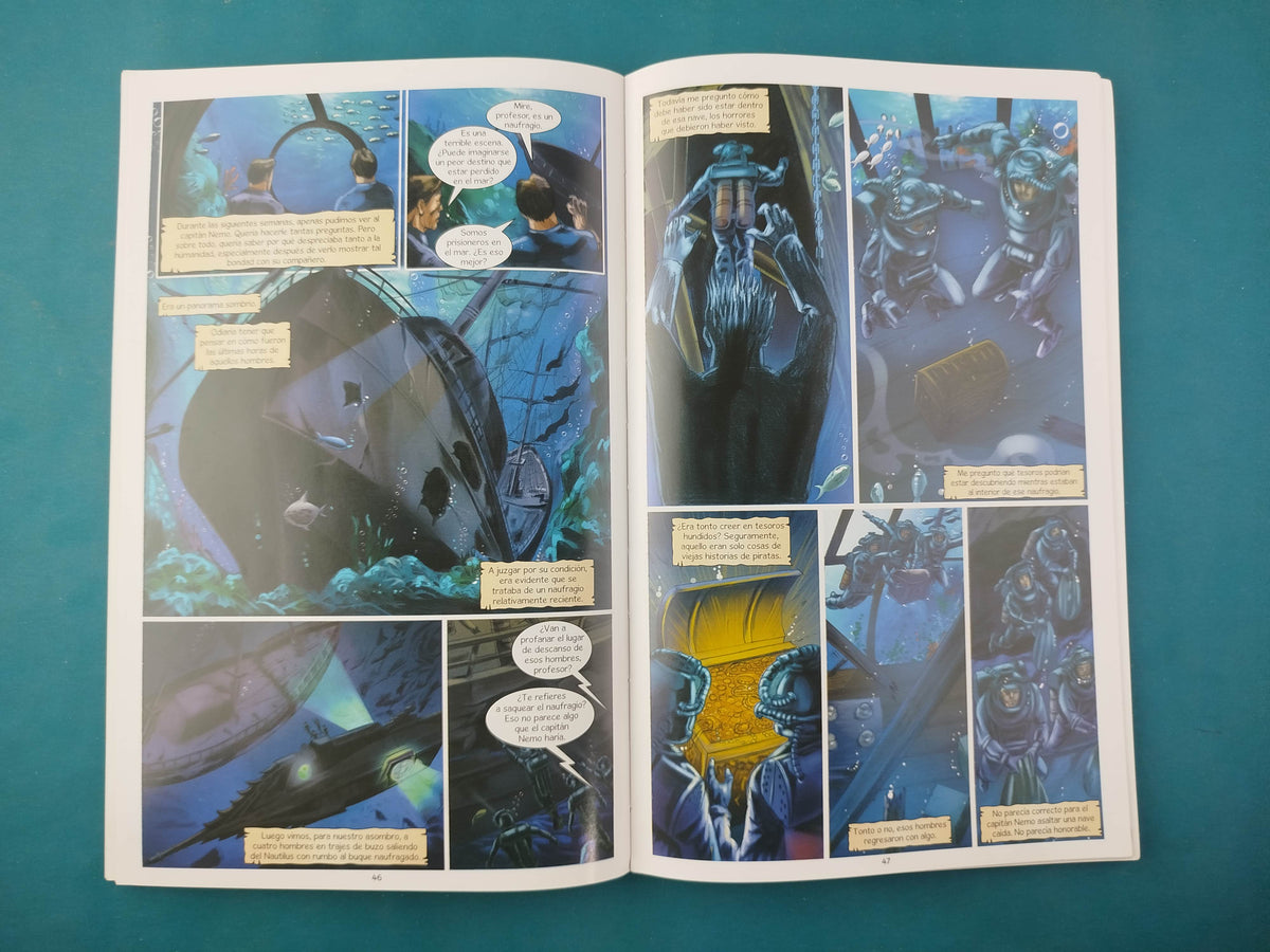 20000 leguas de viaje submarino novela gráfica by Julio Verne