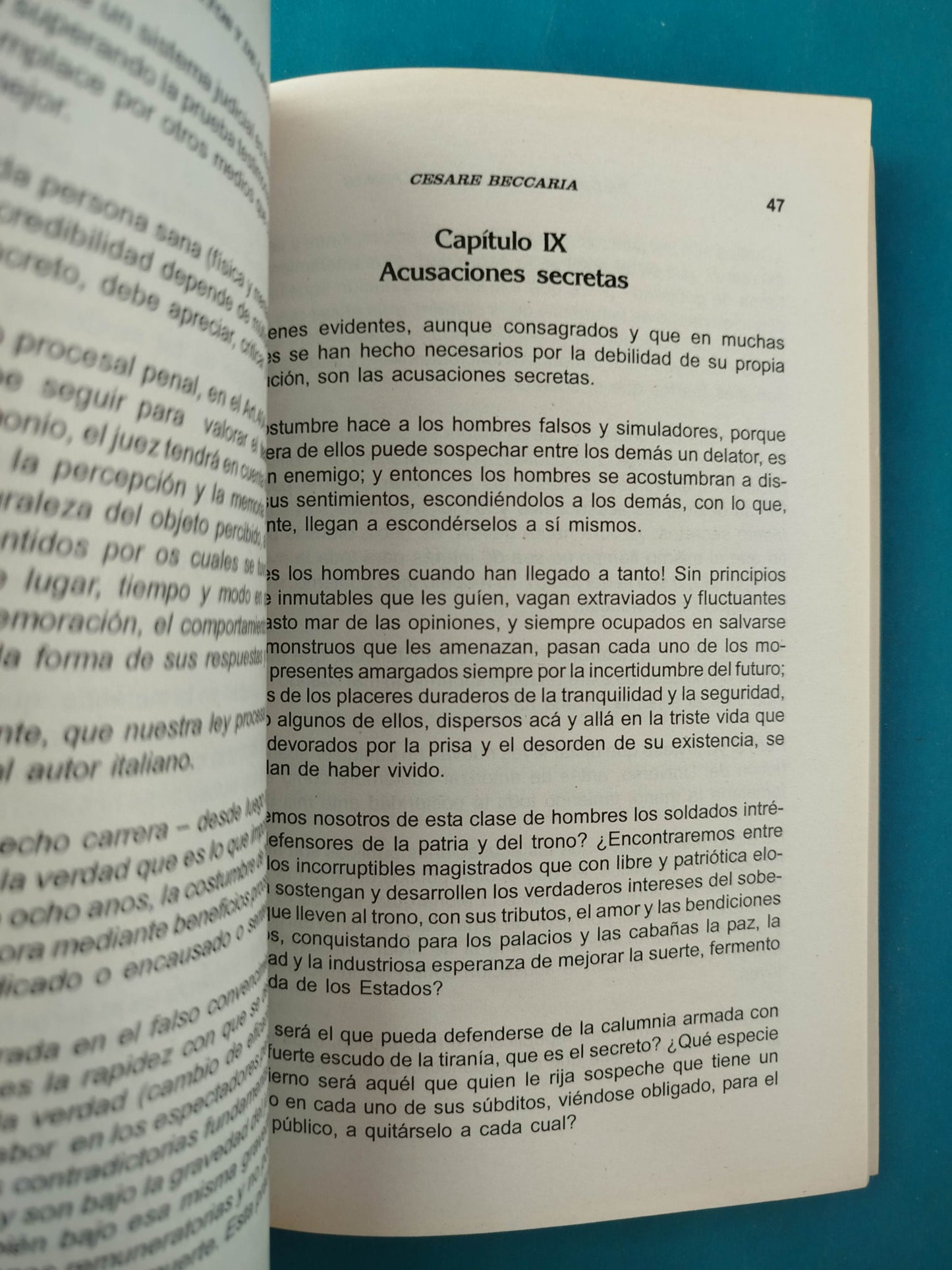 De los delitos y de las penas