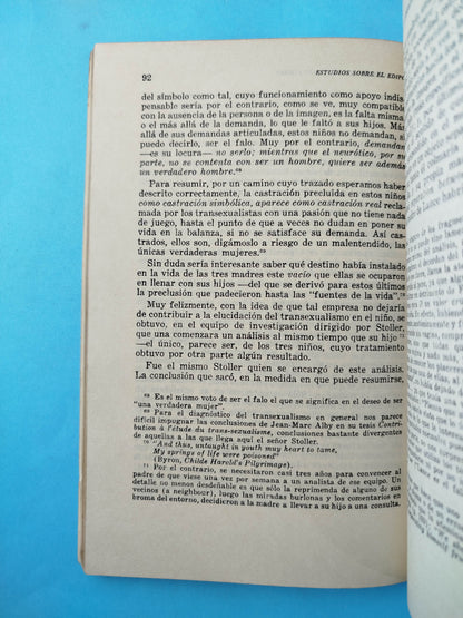 Estudios sobre el Edipo