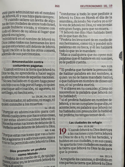 Biblia reina Valera letra grande con índice negro by Dios habla hoy