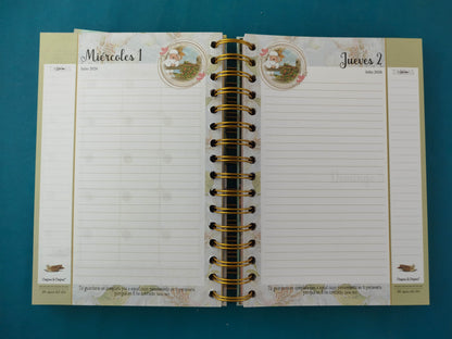 Agenda Ovejitas 2026 En Ti Confio Señor Verde