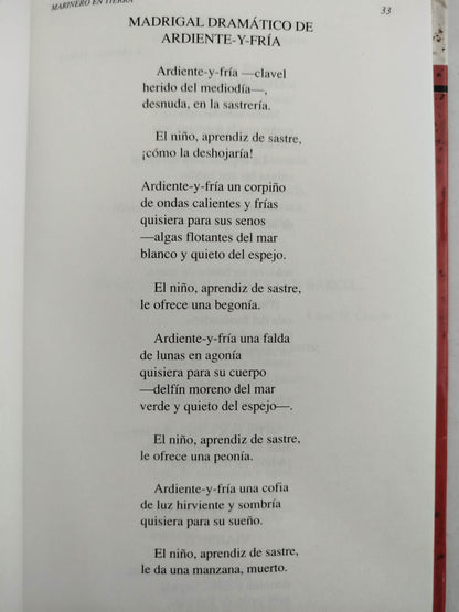 Marinero en tierra la amante el alba del alhelí by Rafael Alberti