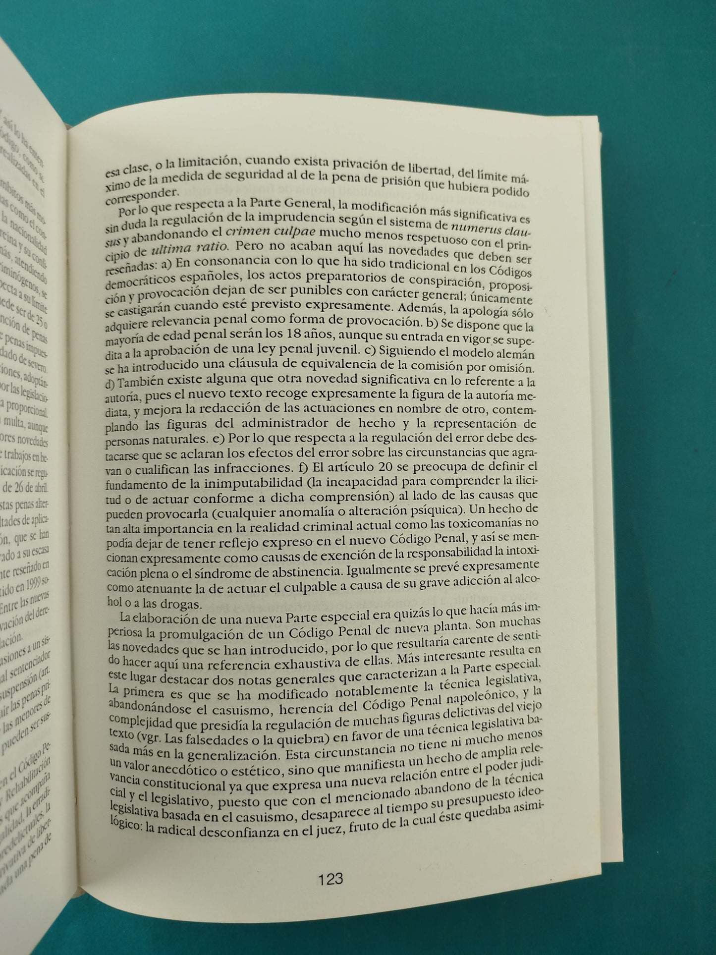Lecciones de derecho penal: parte general
