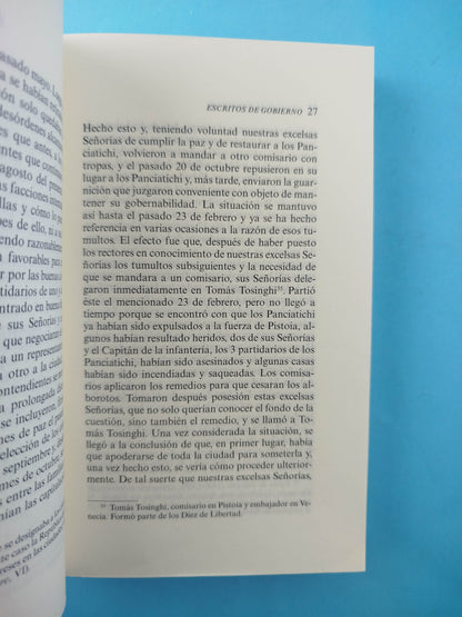 Escritos de gobierno