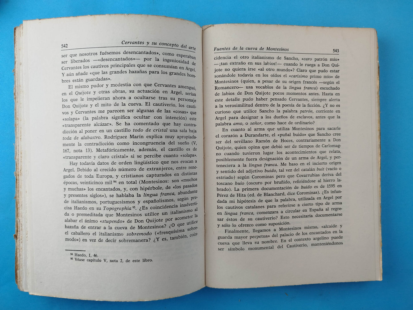 Cervantes y su concepto del arte