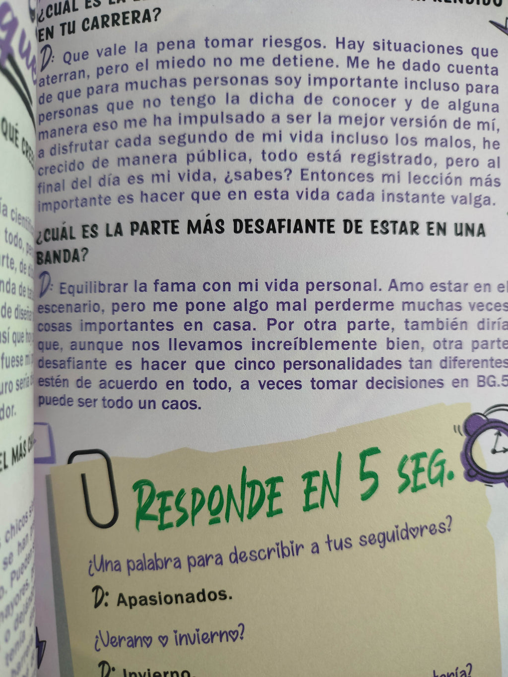 Bg 5 notas en el tiempo fiver hoy, fiver siempre by Darlis Stefany