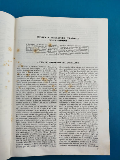 Historia de la Literatura Española E Hispanoamericana