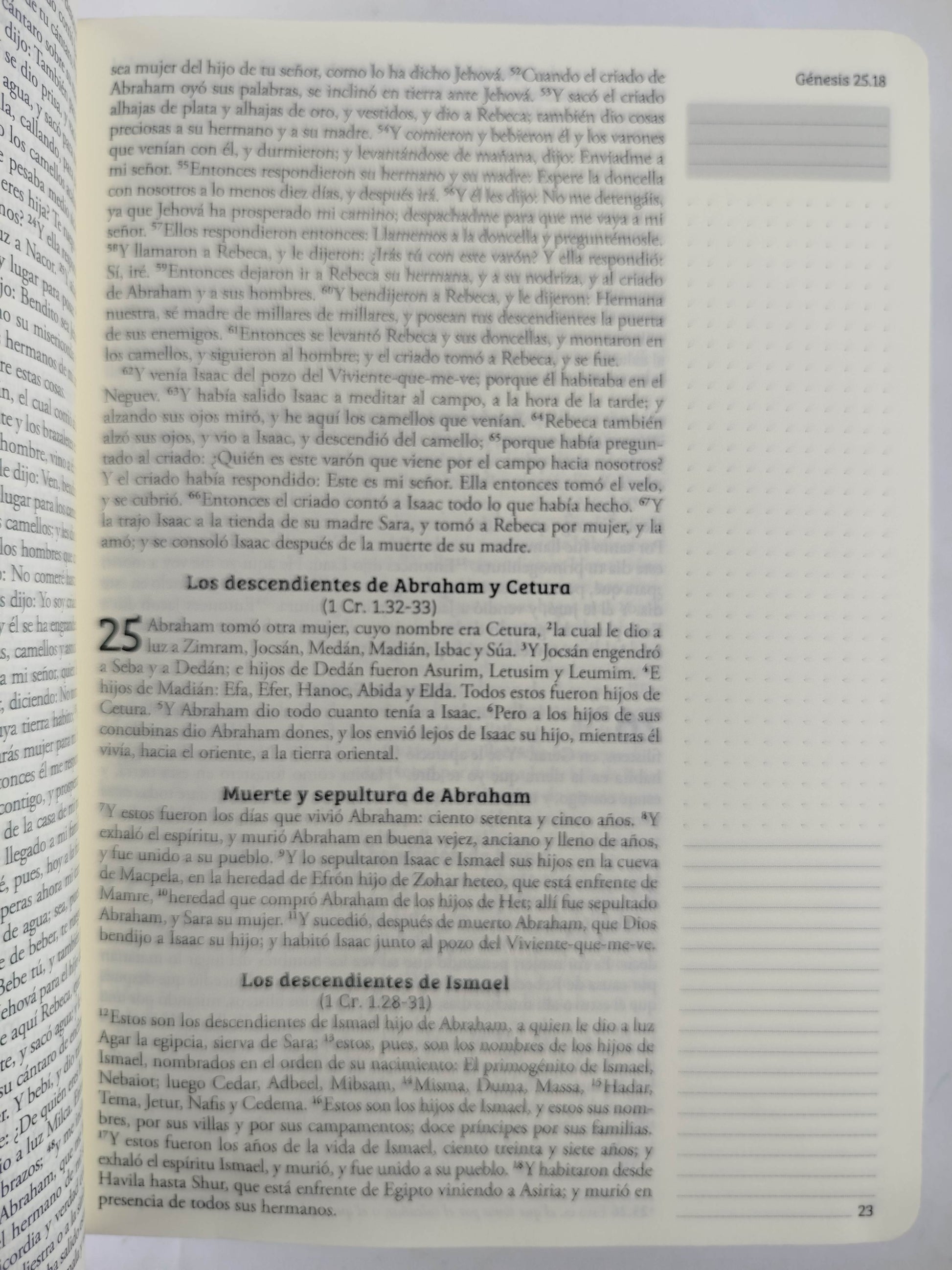Biblia de Apuntes RVR 1960. Tapa dura, rosada con flores by Cipriano Valera