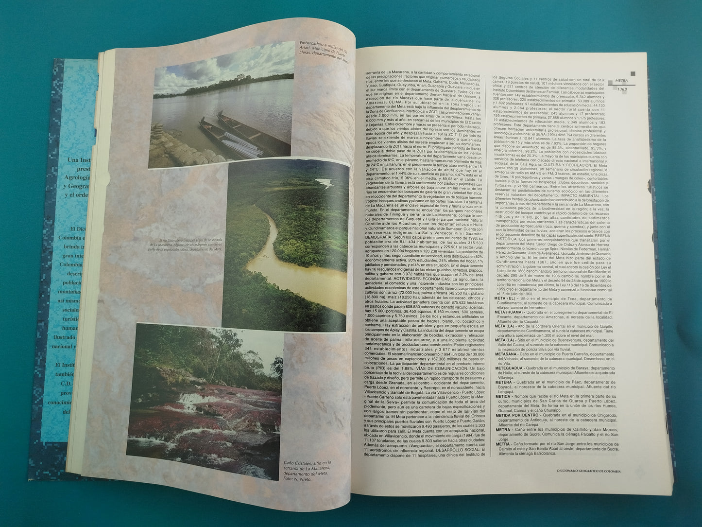 Diccionario Geográfico de Colombia. 4 Tomos