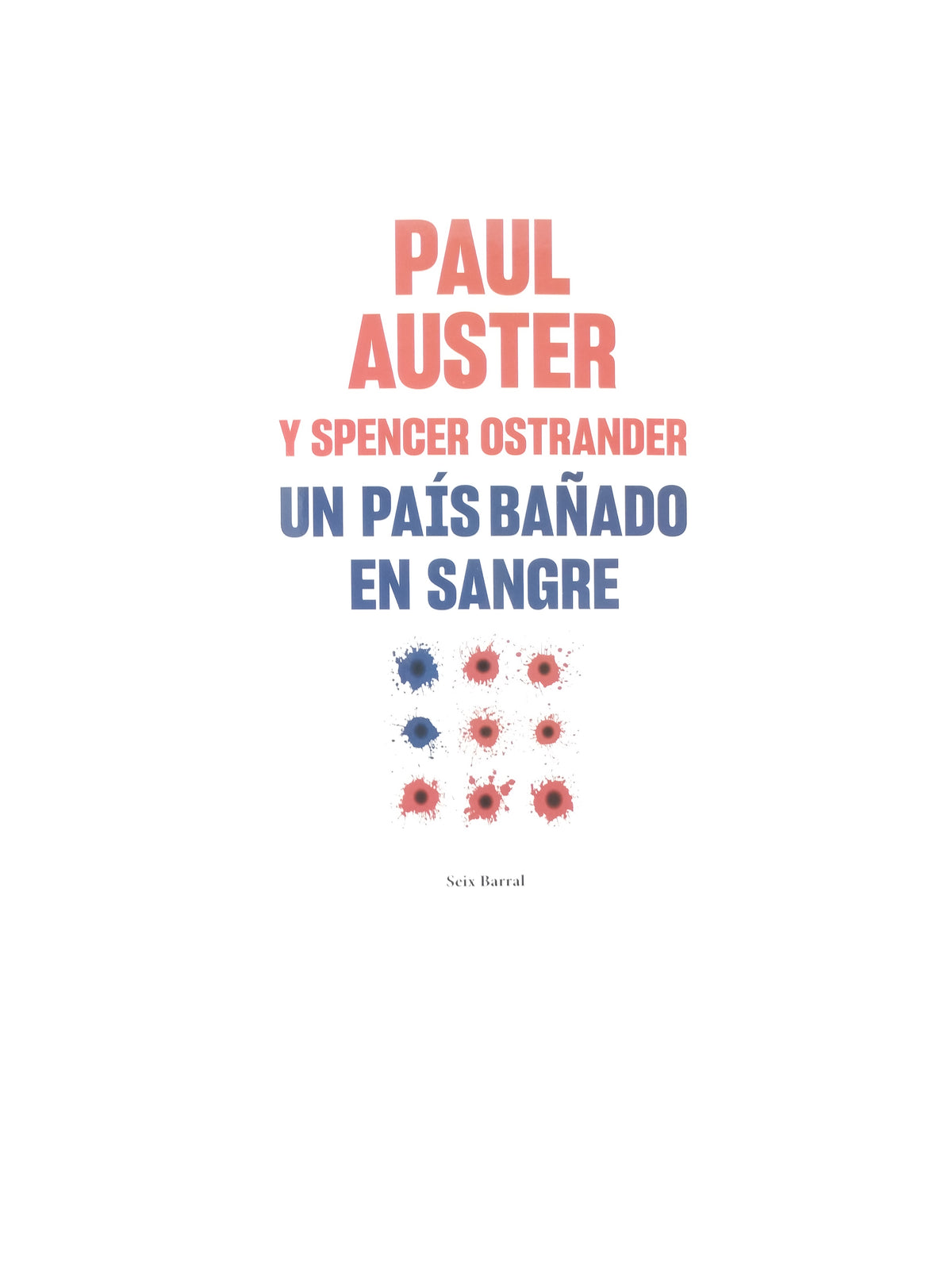 Un Pais Bañado En Sangre by Paul Auster
