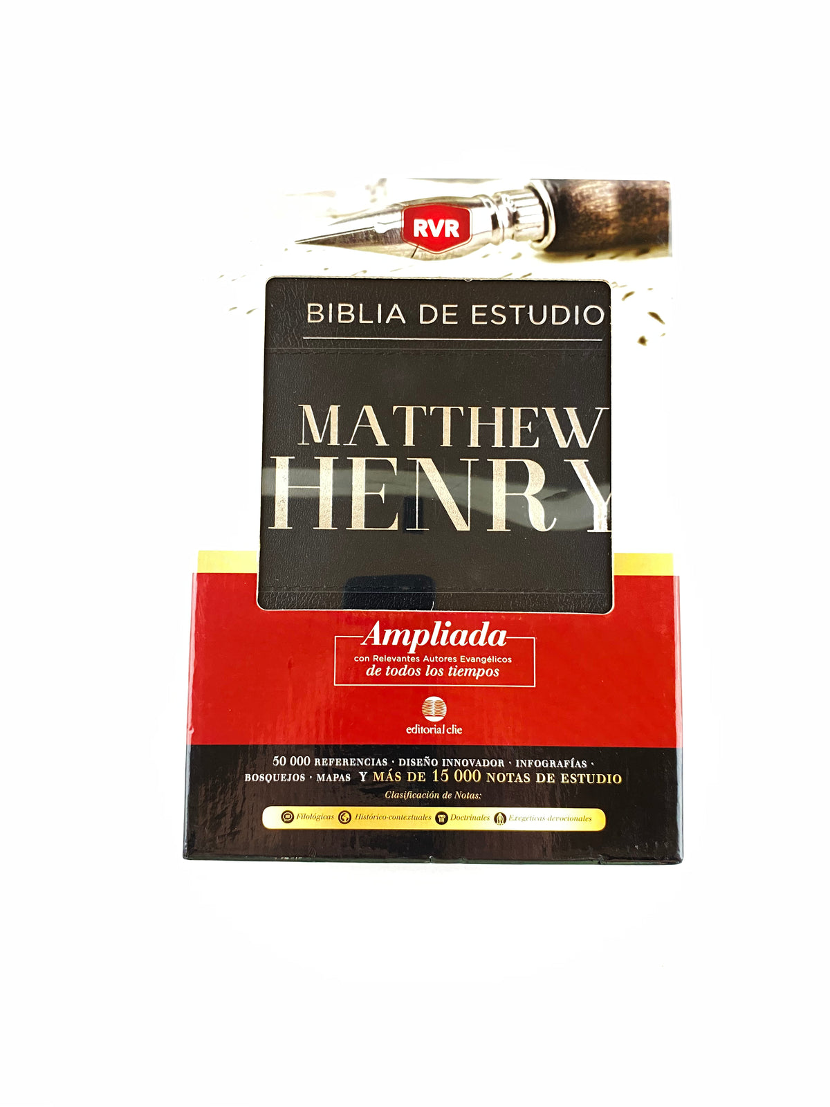 Biblia De Estudio Rvr Matthew Henry Negra by libreriatroya.com