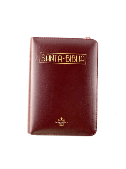 Biblia Rvr 055 Vinotinto Borde Dorado